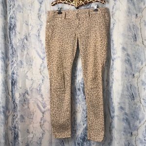 Express Stella Jean Legging regular fit low rise animal leopard print stretch